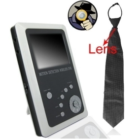 Wireless Spy Camera Necktie with 2.4GHz Motion Detection Wireless DVR